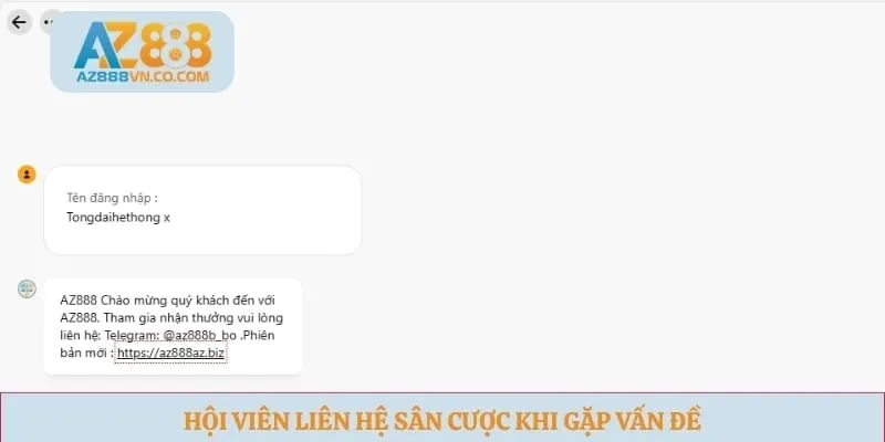 Hội viên liên hệ sân cược khi gặp vấn đề